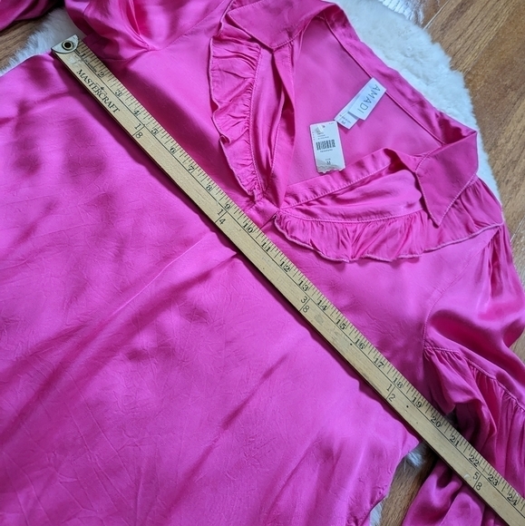 Anthropologie amadi pink blouse medium - Picture 13 of 15